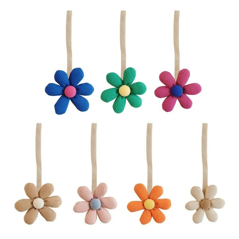 Stylish Flower Pacifier Clip Pendant Floral Pacifier Chain Decor Keychain Charm