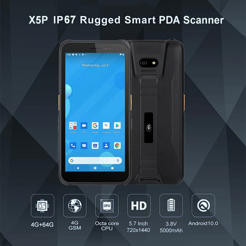 Android 10 OS Warehouse Management Logistic Management 4G RAM 64G ROM Rugged Handheld Terminal PDAS