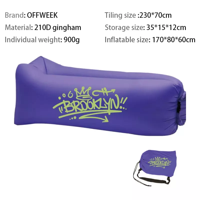 Prodotti da campeggio all'aperto di tendenza divano letto ad aria Infaltable veloce sacco a pelo gonfiabile di buona qualità Air Bag Lazy Bag divano da spiaggia
