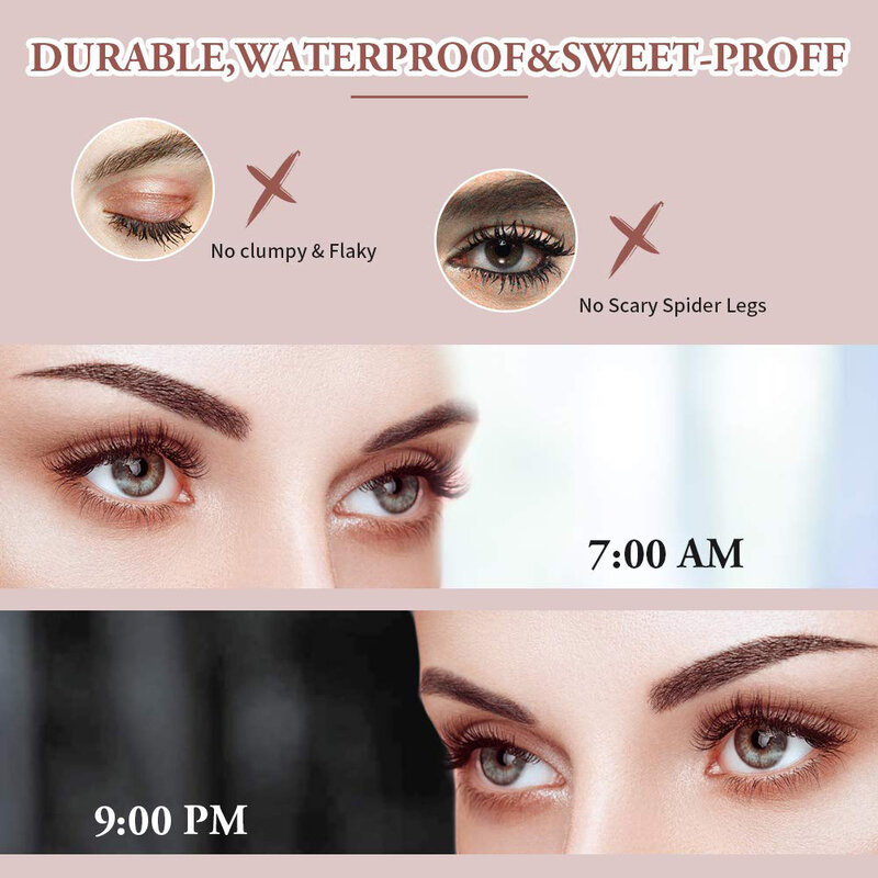 Unimore Mascara Eyelashes Lengthening Waterproof Long Lasting Silky Lash Black Eyelashes Extension Make Up Beauty Eye  Cosmetic