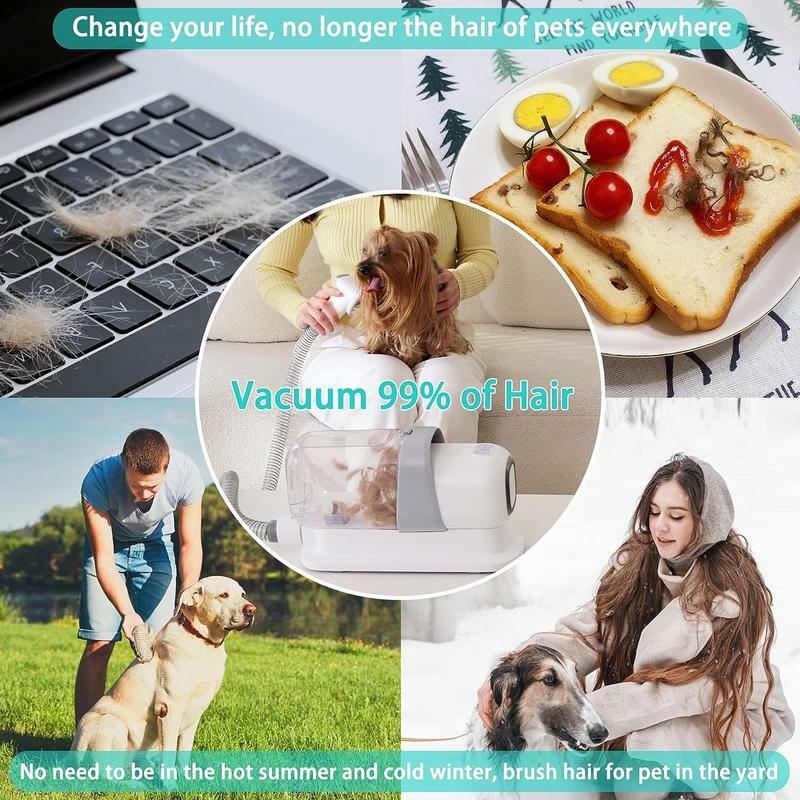 @ Tierpflege-Kit, Hundepflege-Haars chneide maschine mit 2,3 l Vakuum absaugung Tierhaare, Tierpflege-Vakuum geräuscharm