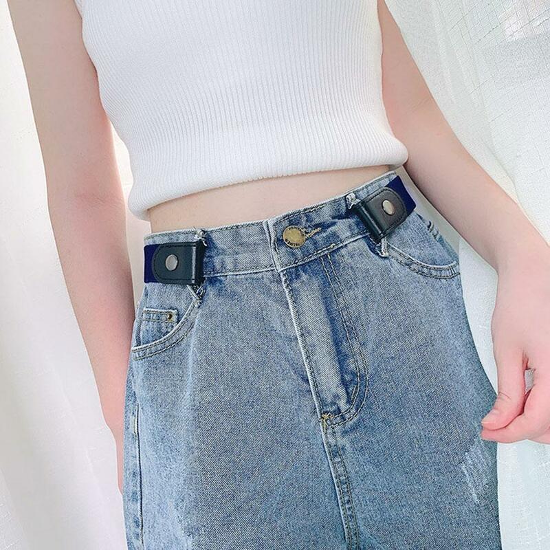 Adjustable free Elastic Invisible Belt Lazy Person Decorative Belt With No Marks Women Stretch Waist Band For Jean Pants