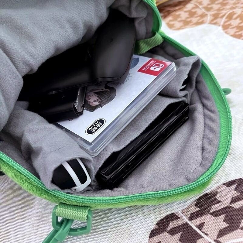 스플래툰 부드러운 봉제 인형 봉제 가방, 애니메이션 오징어 잉클링 크로스 바디 백, 보호용 보관 가방, 귀여운 대용량 카와이 숄더백
