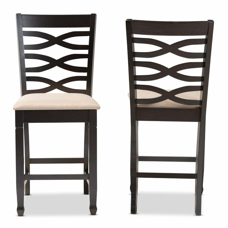 Современный и современный стул эспрессо с мягкой поверхностью из песчаной ткани (набор из 2 шт.)