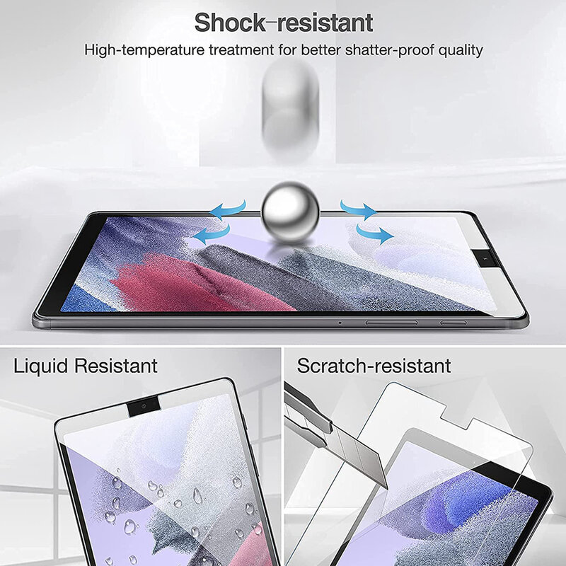 Película protetora de tela de vidro temperado para Samsung Galaxy Tab, A7 Lite, SM-T225, T220, 8,7 ", anti-risco, dureza 9H, 2021