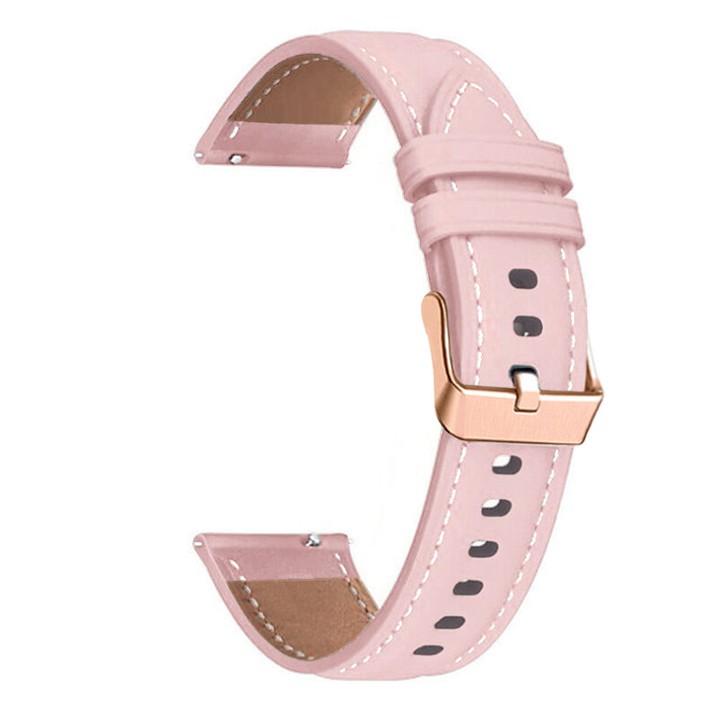 20mm Leather Strap For Garmin Vivomove Luxe / Trend / Style / Sport / HR /Vivomove 3 Band Bracelet For Venu SQ 2 Music Watchband