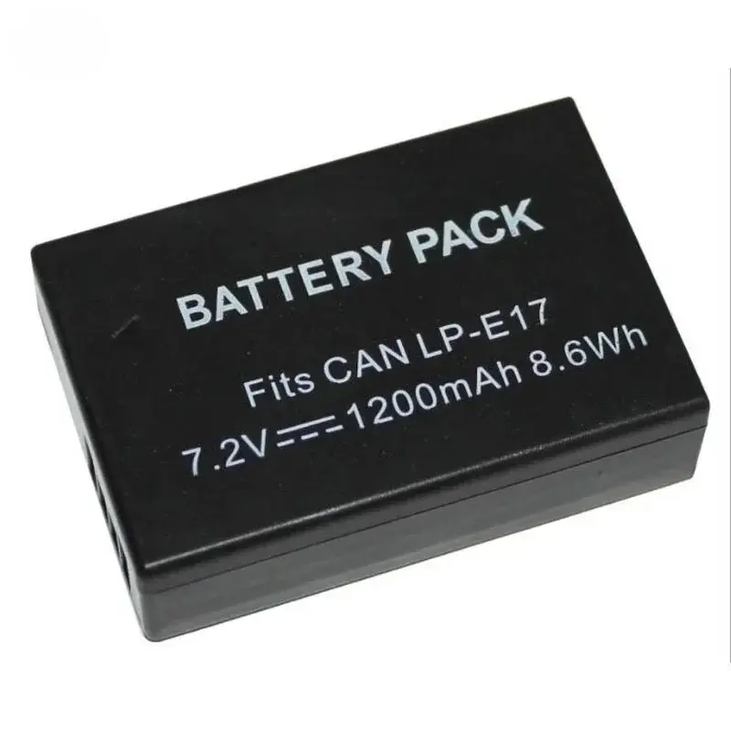 LP-E17 1200mAh LPE17 baterai kamera + pengisi daya AC untuk Canon EOS 200 200D 250D M3 M5 M6 750D 760D T6i T6s 800D 8000D 77D Kiss X8i