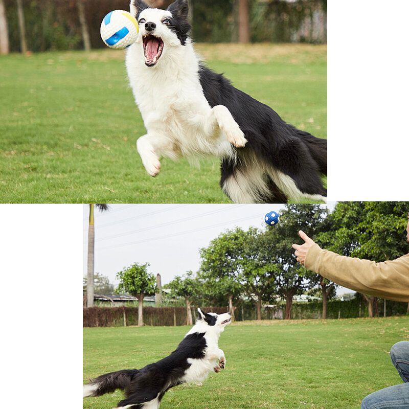 Duży pies zabawka trwała i nietoksyczna gumowa piłka dla większych psów piskliwych gryzak duży pies zabawki dla psów