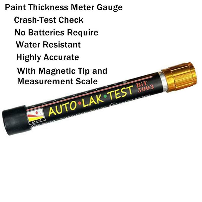 자동차 페인트 테스트 두께 테스터 미터 게이지, 자동차 페인트 크래시 체크 테스트 페인트 테스터, 마그네틱 팁 스케일 게이지 포함
