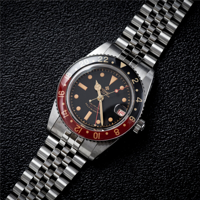 Новинка 2024 Мужские механические часы IPOSE IX & DAO NH34 роскошные мужские деловые наручные часы GMT водонепроницаемые часы 100 м C3 часы для мужчин