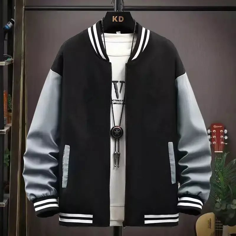 2024 Spring and Autumn New Unisex Baseball Suit Jacket Men's Coat Trendy Loose Casual Trend Boy Girls Jacket Preppy Style Y2K