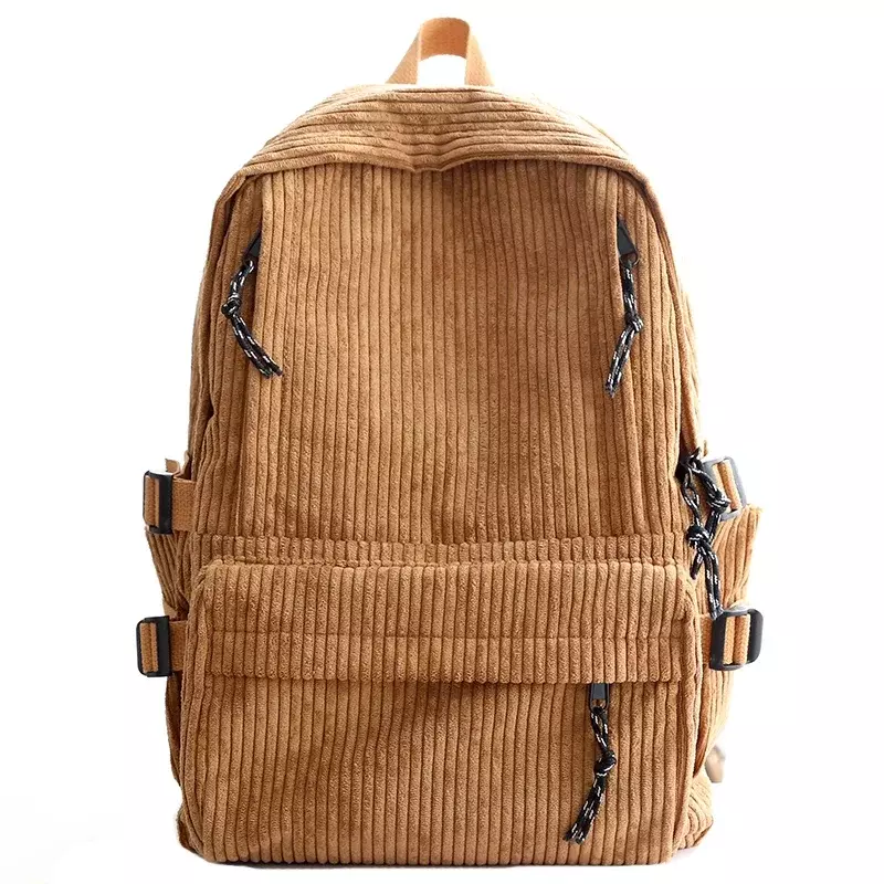Nowy sztruks damskie plecaki damskie torba na ramię tornister dla nastolatków College damskie plecaki podróżne Laptop
