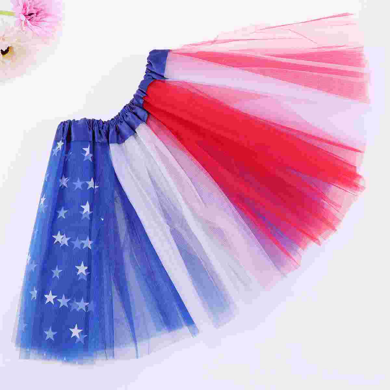 Юбка-пачка с американским флагом, 4 июля, патриотические юбки, вечерние платья на День Независимости, костюм на День памяти