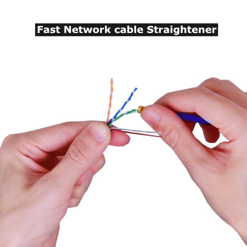 Kabel sieciowy kabel rozluźniający CAT5 CAT6 CAT7 RJ22 przewód Lan linie prostownicze prostowanie małe narzędzie świetne