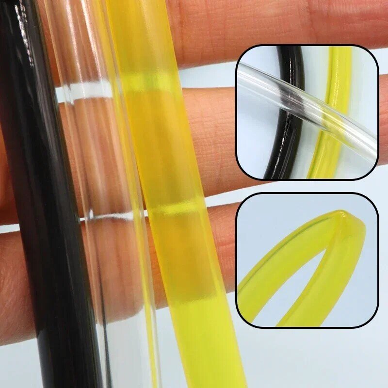 1/5/10M ID2~7mm OD3.5~10mm Fuel Gas Hose String Tube Petrol Pipe For Trimmer Hoses Chainsaw Blower Line Tool Yellow Black Clear