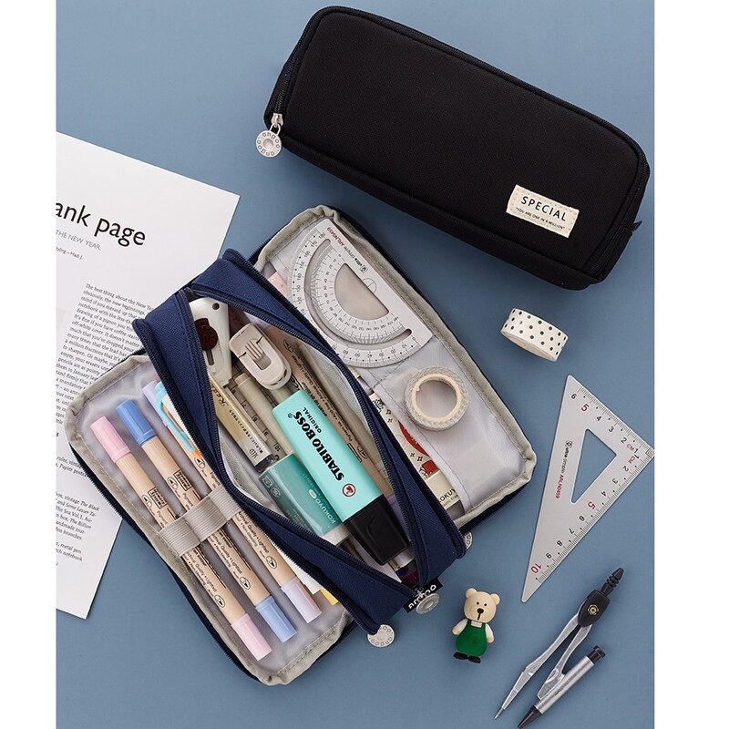 Large Capacity Pencil Case School Multifunction Pen Case Pencil Cases Bags Pencils Pouch Students Education Stationery Supplies