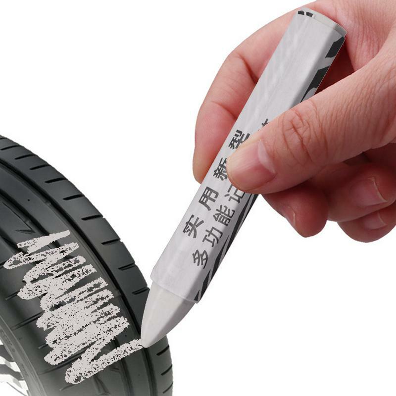 Impermeável pneu crayon marcador, resistente a óleo, portátil marcação giz de cera, danos nos pneus