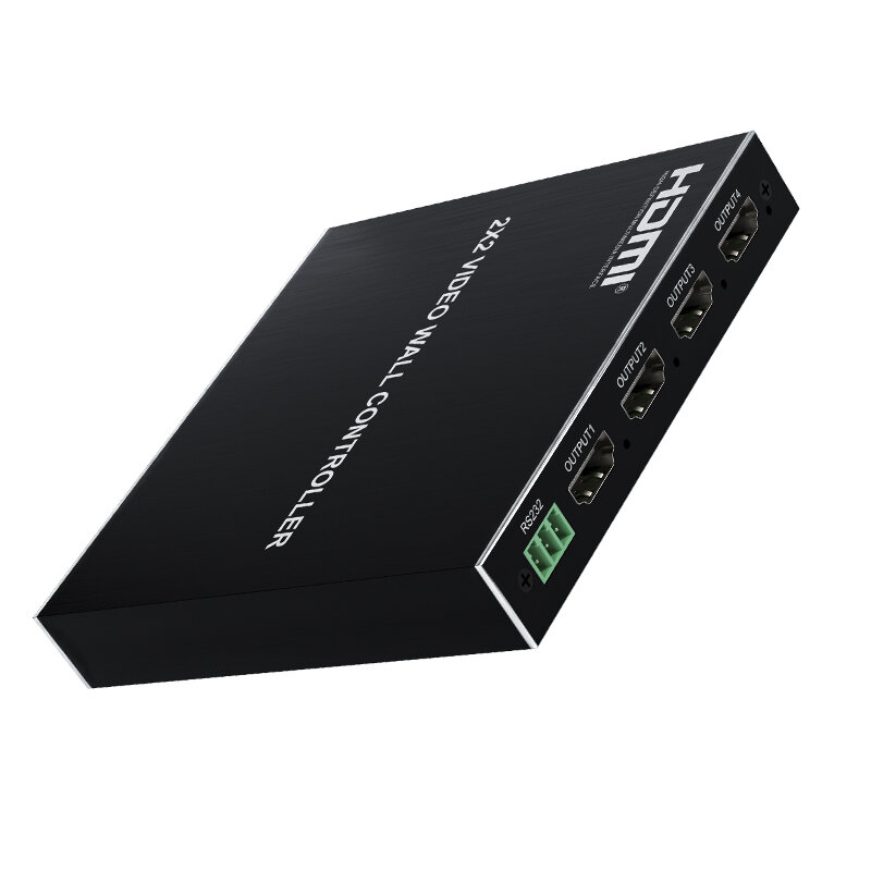 DVI HDMI Video Wall Controller Video splicer 2X2 HDMI VideoWall Processor controller HDMI Screen Splitter 1080P@60Hz