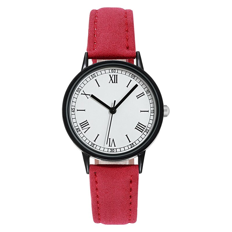 Women'S Watch Quartz Dial Digital Watch Frosted Leather Strap Ladies And Girls' Watch RelóGio Feminino Wrist Watches For Women
