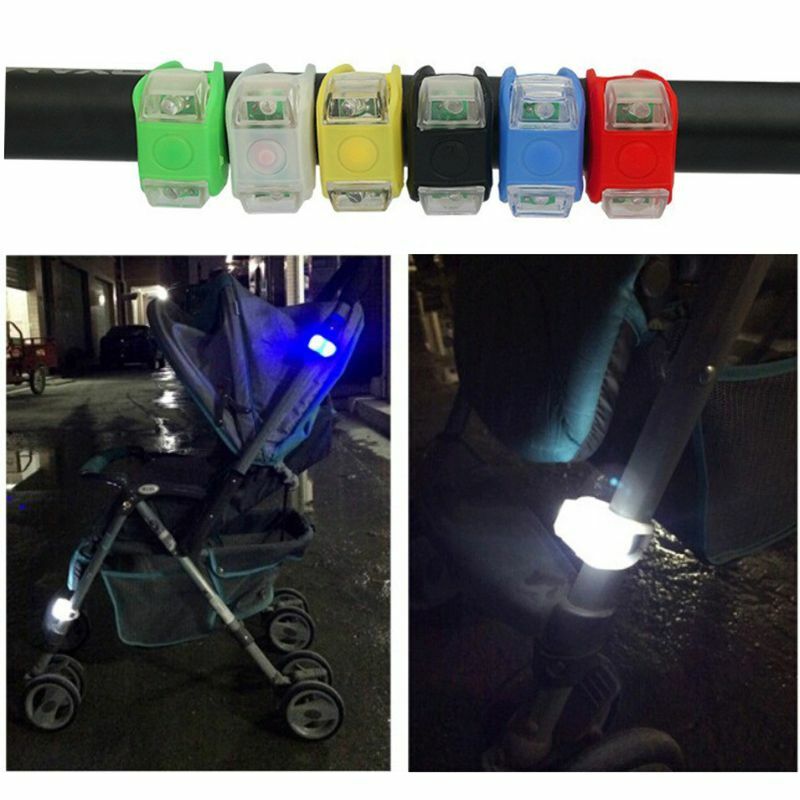 Alarme noturno do carrinho criança ar livre lembrar segurança LED lâmpada cuidado