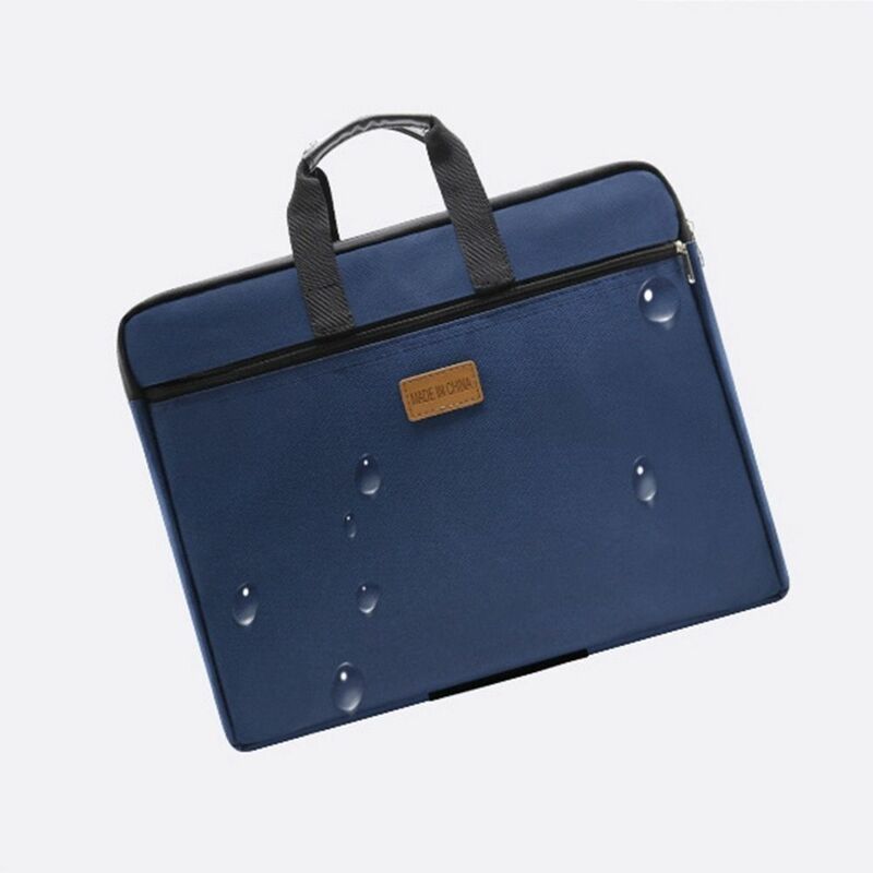 Oxford Cloth A4 Portable File Bag Zipper File Organizer Documents Bag Stationery Bag Business Briefcase A4 File Folder