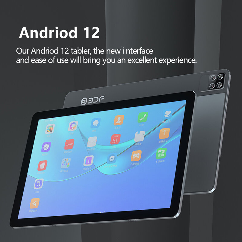 Nieuwe Sauenaneno 10.1 Inch Android 12 8Gb + 256Gb Tablet Pc Pad Octa Core Sim Kaart 3G 4G Lte Wifi Ips Lcd