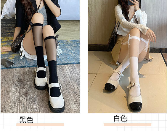 Japanese Sweet Lolita Kawaii Cotton Crew Socks Plush Rabbit Bunny Ears Lace Bowknot Student Mid Tube Hosiery Stockings