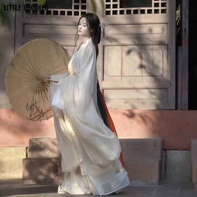 Chinese Ancient Costume Hanfu Pour Femmes Xiangsi Female Cosplay Ladies Vintage Dress + Inner Clothes Hanfu Cosplay Set