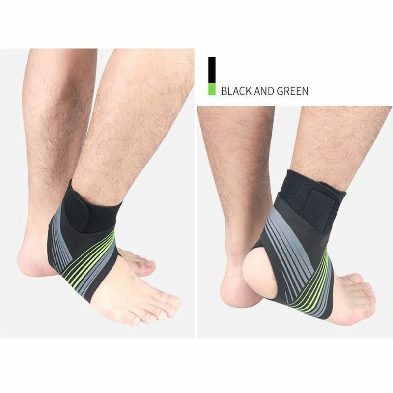 Tutore per caviglia elastico traspirante prevenzione della distorsione fascia per caviglia a compressione leggera fasciatura regolabile per la protezione del piede