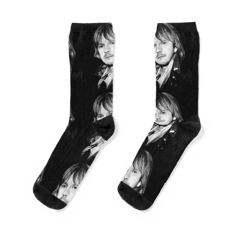 Renaud-calcetines de retrato para hombre y mujer, medias de diseñador de lujo para gimnasio