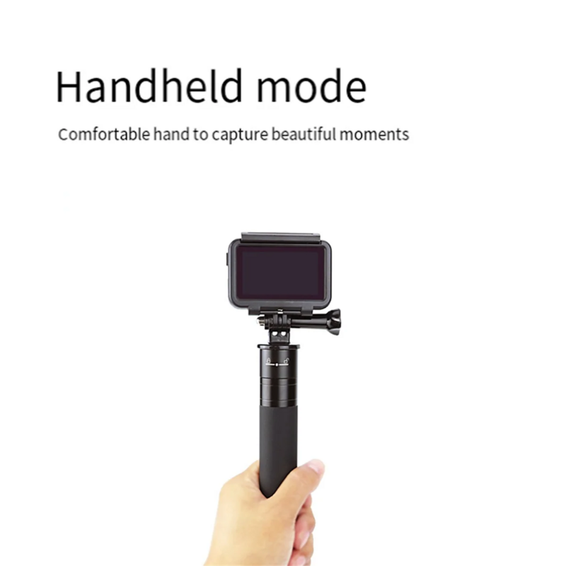 Untuk ACTION3/peralatan fotografi Selfie tongkat braket teleskopik aluminium Alloy kamera olahraga tongkat Selfie