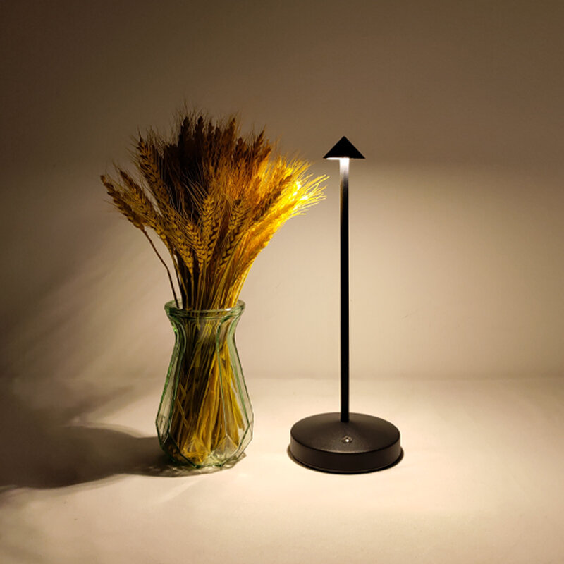 Скандинавская Роскошная Сенсорная лампа, перезаряжаемый беспроводной светодиодный светильник на батарейках для спальни, ресторана, ночник, романтическая настольная лампа