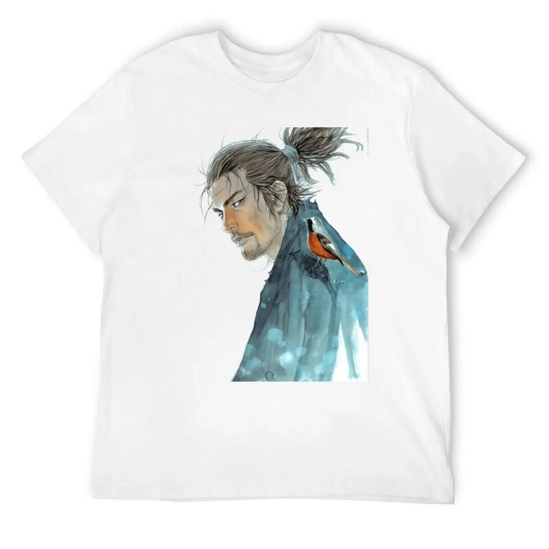 Miyamoto Musashi for Sale T-shirt Round Neck Motion  Humor Graphic Top Tee Novelty Home Eur Size
