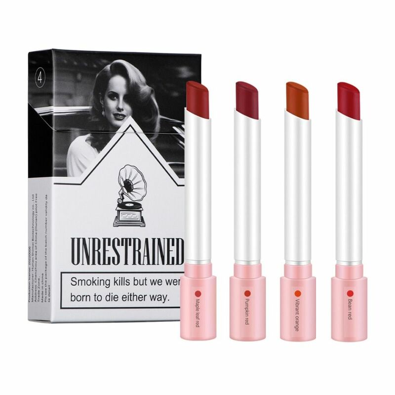Lana Del Rey-pintalabios resistente al agua para mujer, lápiz labial de tubo mate de 24 horas de duración, tinte de labios brillante, conjunto de manchas