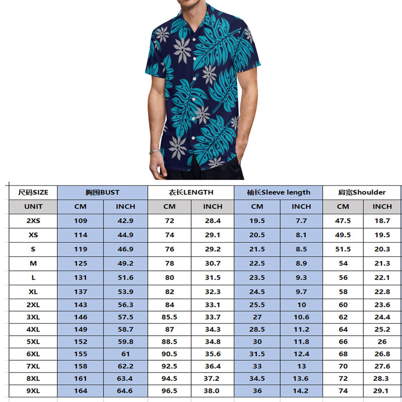 Vestido feminino e masculino com gola redonda, camisa de manga curta, roupa polinésia combinando, estilo Samoa, Havaí, combinando, médio, novo, 2022