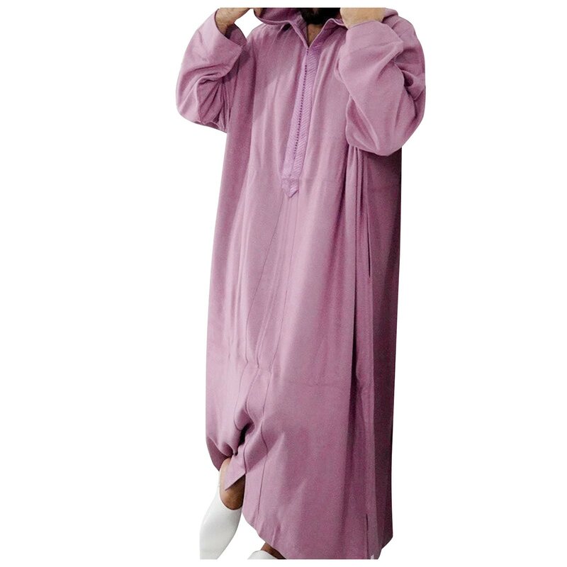 Vêtements musulmans décontractés pour hommes, sweat à capuche, robe de Ramadan, caftan, Abaya, Dubaï, Turquie, vêtements islamiques, nouveau, 2024