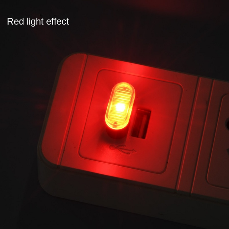 Mini USB Licht LED USB Nachtlicht Modellierung Auto Umgebungs Licht Neon Innen Licht Auto Schmuck (5 arten von licht farben)