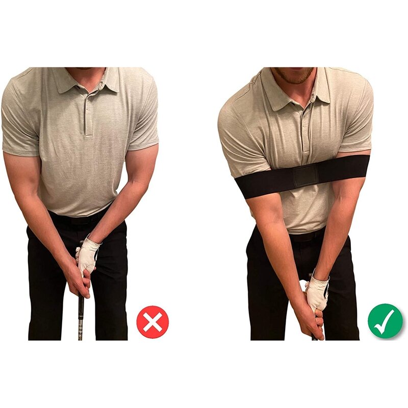 Pomoc szkoleniowa golfowa huśtawka golfowa pomoc szkoleniowa huśtawka golfowa korygująca opaska na ramię dla początkujących w golfa