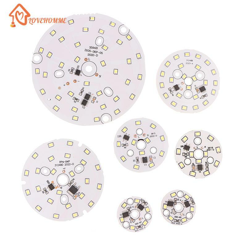 3W 5W 7W 9W 12W 15W AC 220V-240V SMD Cold Warm White Round Lamp Beads For Bulb No Need Driver LED Chip