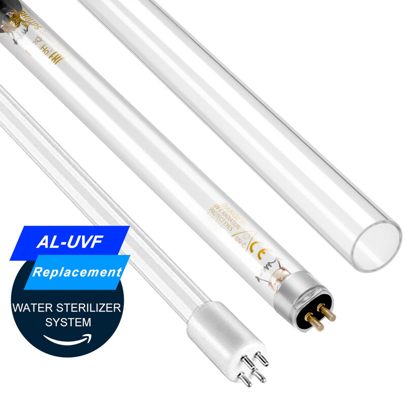 (2x lampada + 1x tubi al quarzo) sostituzione per sistema idrico UV ALTHY 1GPM / 2GPM / 6GPM / 12GPM