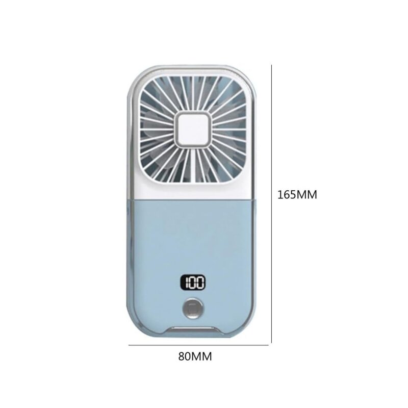 Handheld outdoor small fan portable small halterneck Adjustable Speeds foldable USB charging cooling artifact F30 PRO