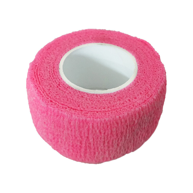 1 rolo auto-adesivo elástico bandagem 4.5m colorido esportes vestir envoltório fita para dedo joint joelho kit de primeiros socorros ataduras