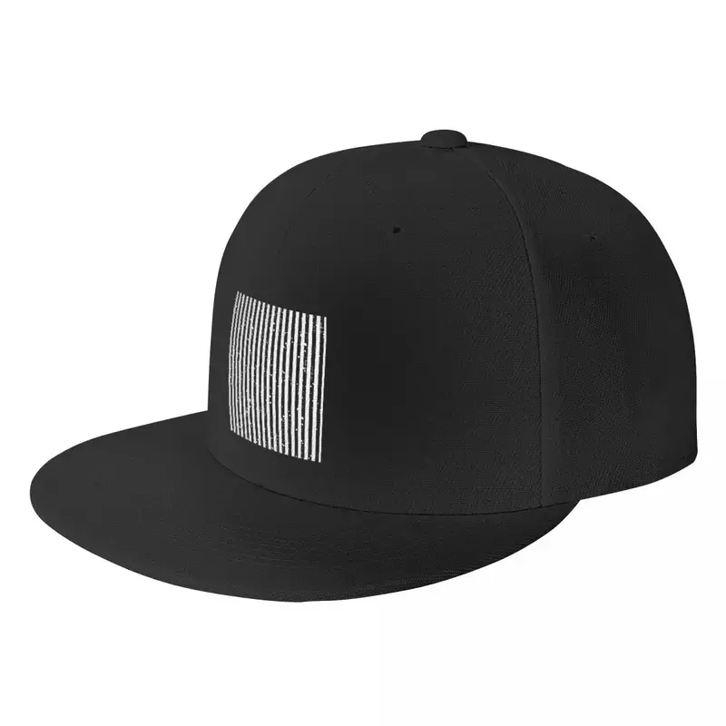 Fashion Black And White Stripes Hip Hop Baseball Cap Outdoor Flat Skateboard Snapback Dad Hat