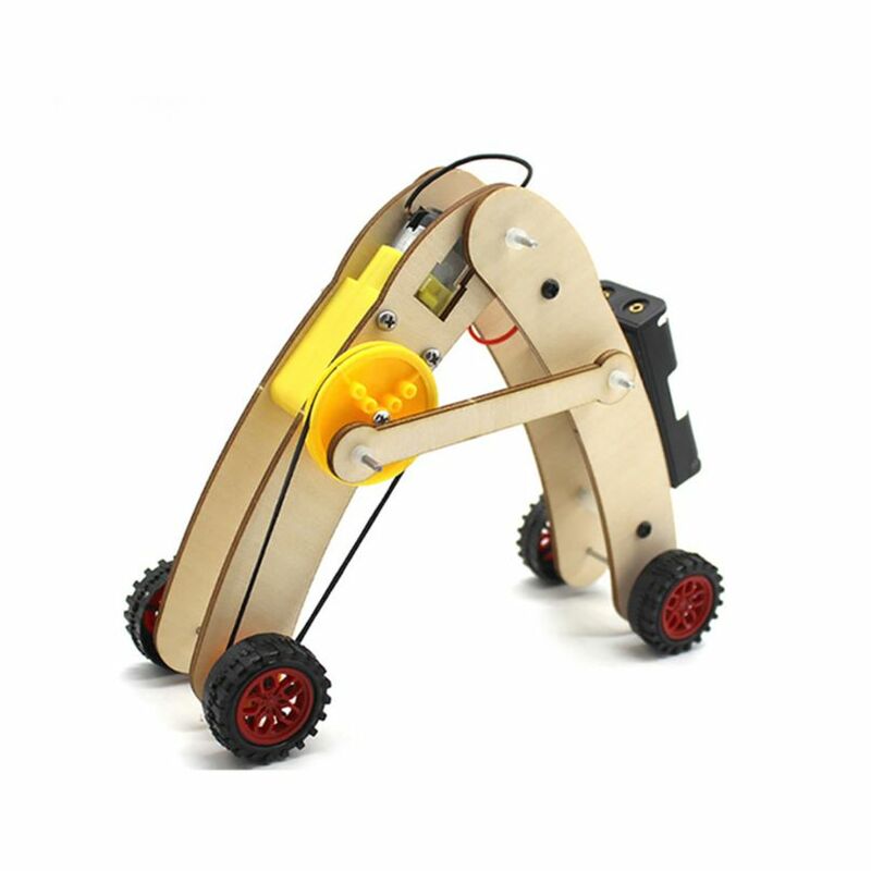 FEICHAO DIY หุ่นยนต์ชุดของเล่นไม้เด็กของขวัญสำหรับเด็กนักเรียนสัตว์เลื้อยคลานโครงการวิทยาศาสตร์ทดลองชุด