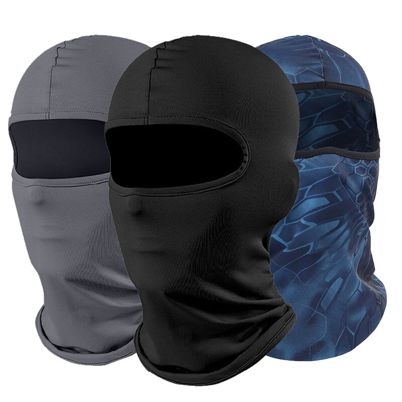 Passamontagna Moto maschera per il viso Moto casco Bandana cappuccio sci collo maschera integrale antivento antipolvere visiera maschera da motociclista da uomo