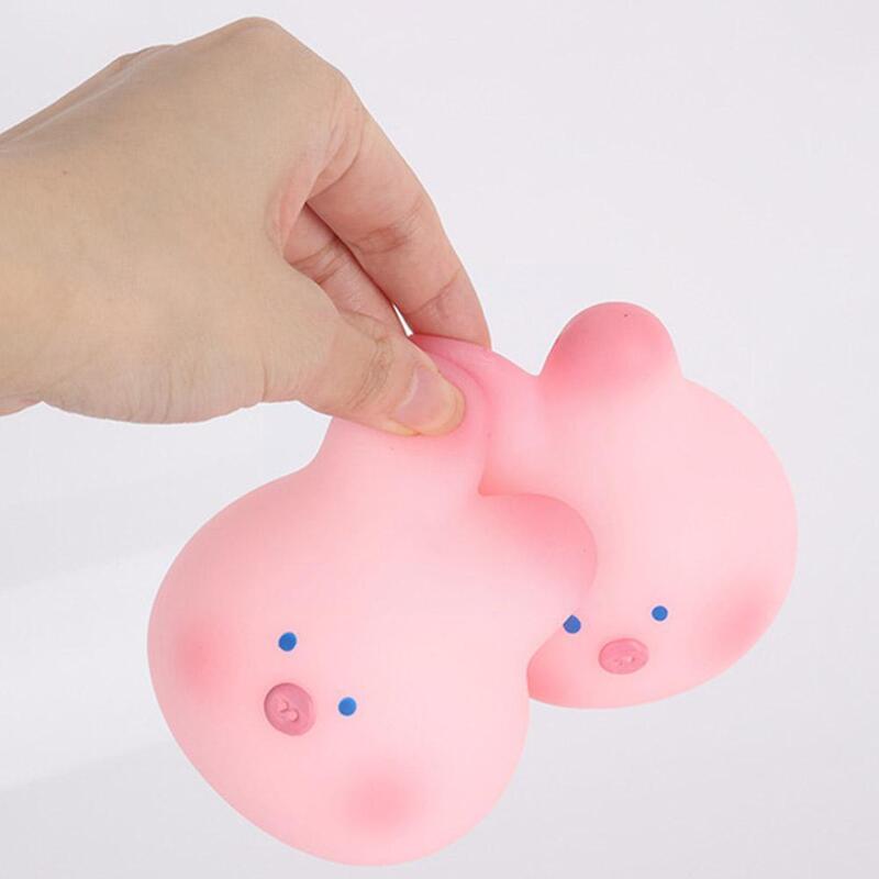 Squeezing Toy Pig Rabbit Decompression Toy Lovely Pink Toys Toys Relief Squeeze Stress Rebound Soft Fidget Slow C5O2