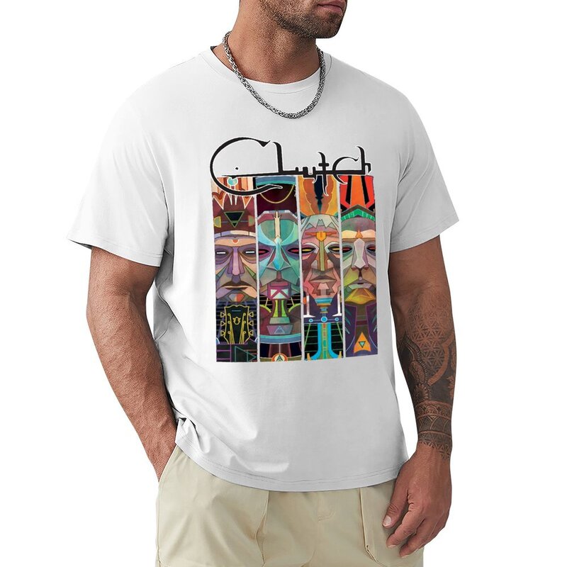 Классическая футболка The клатч с американской рок-группой, винтажная одежда, топы, Мужская футболка