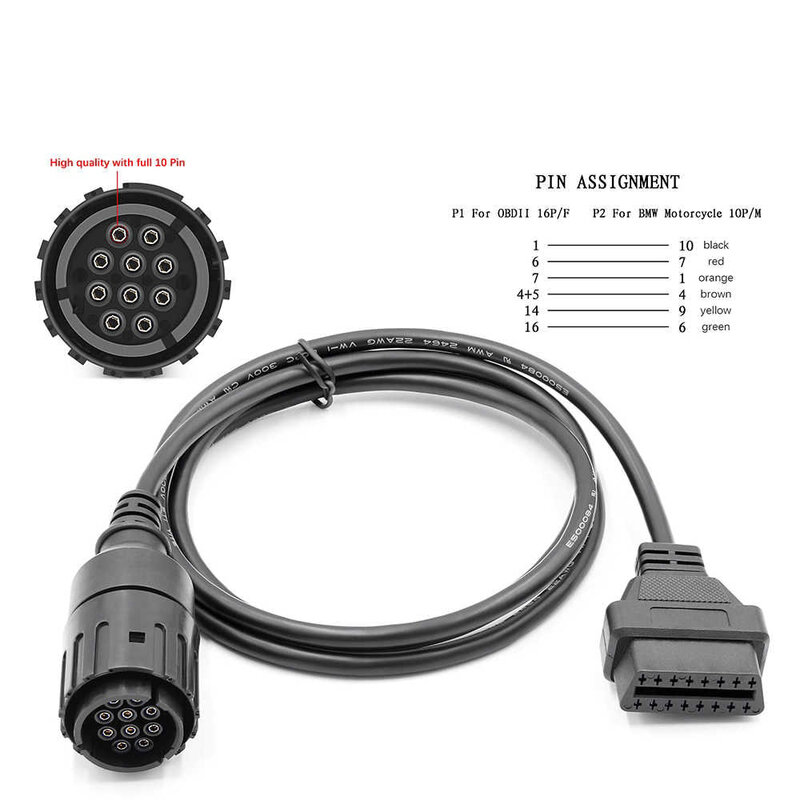 OBDLink LX Bluetooth OBD2  for BMW  Motocycle  Motorade MOTOSCAN Plus 10pin  Bike Cable With Bag
