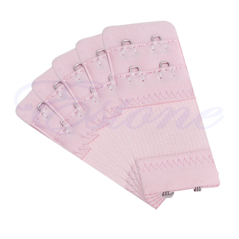 5Pcs Bra Extenders สายต่อขยาย2ตะขอ2แถวสตรียาว Bra Hook Extender Bra อุปกรณ์เสริมชุดชั้นในสตรี