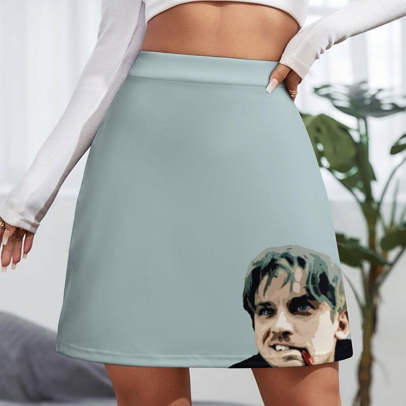 Minifalda de satén para mujer, falda Kawaii, David Haller 2